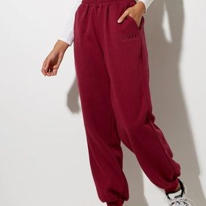 Motel Rocks Burgundy Sweatpants